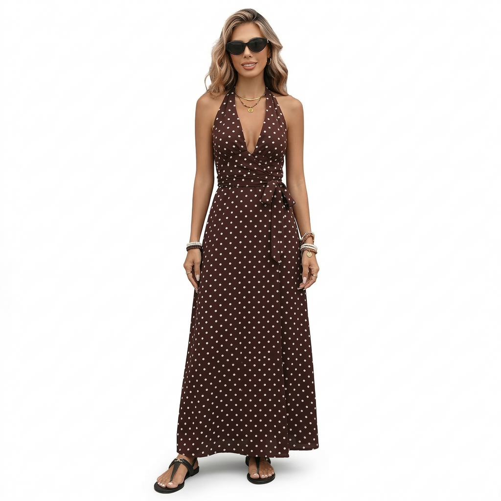 Sofía - Vestido Maxi de Lunares