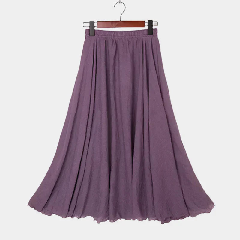 Falda Elegante de Cintura Alta