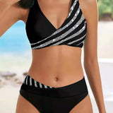 Mona - Bikini con Estampado en Tonos Cálidos