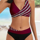 Mona - Bikini con Estampado en Tonos Cálidos
