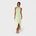 Camila - Vestido largo con pliegues