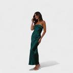 Carmen - Vestido de satén sin mangas