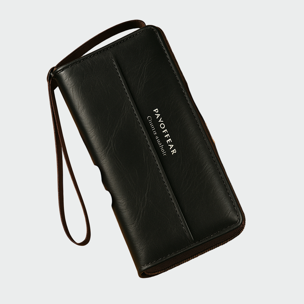 Cartera de cuero atemporal