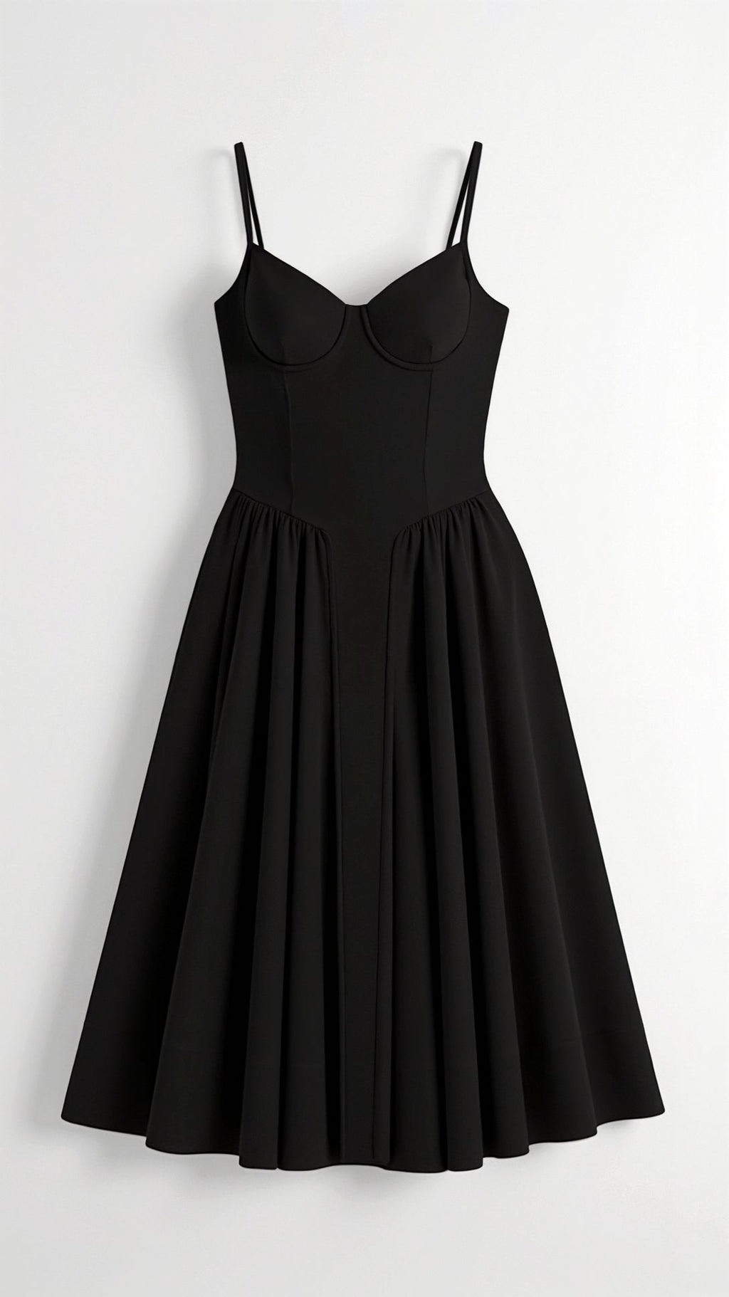 Odete - Vestido midi con corsé estructurado