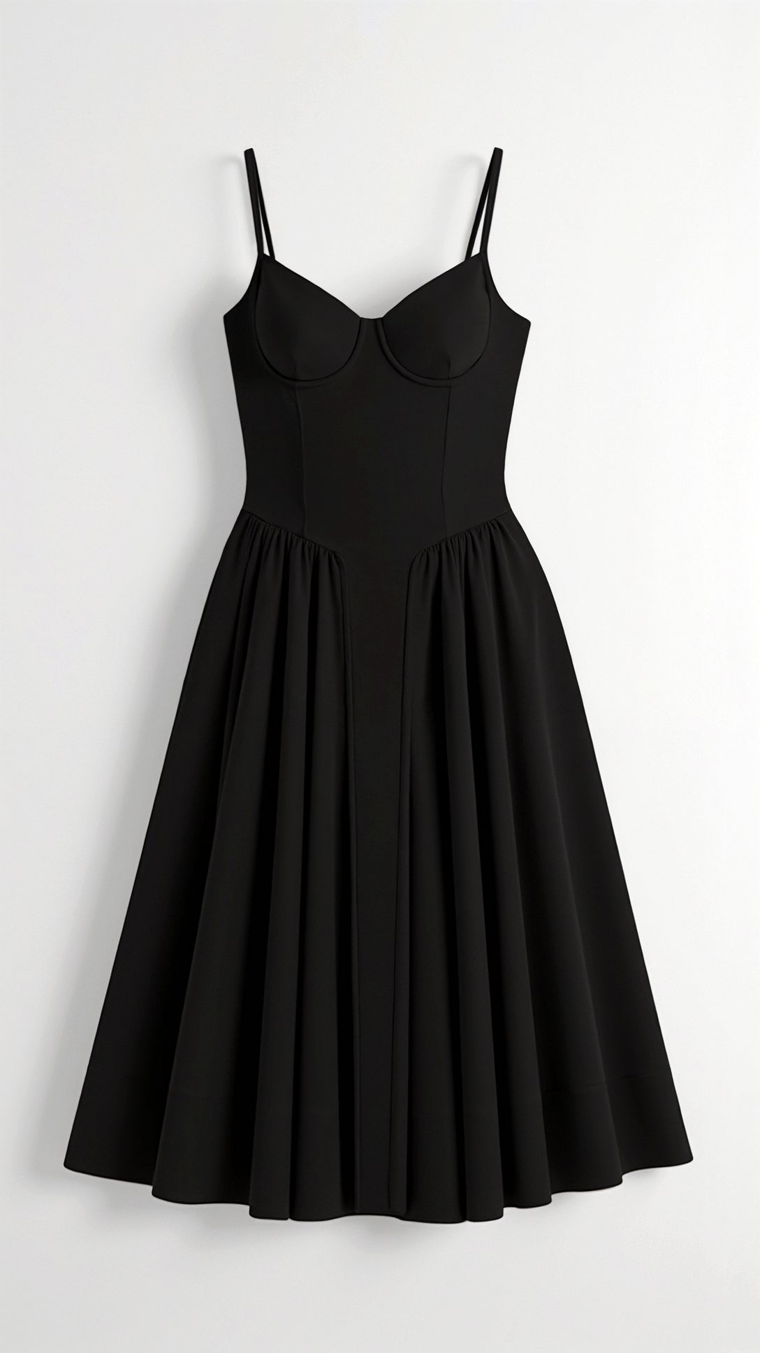 Odete - Vestido midi con corsé estructurado