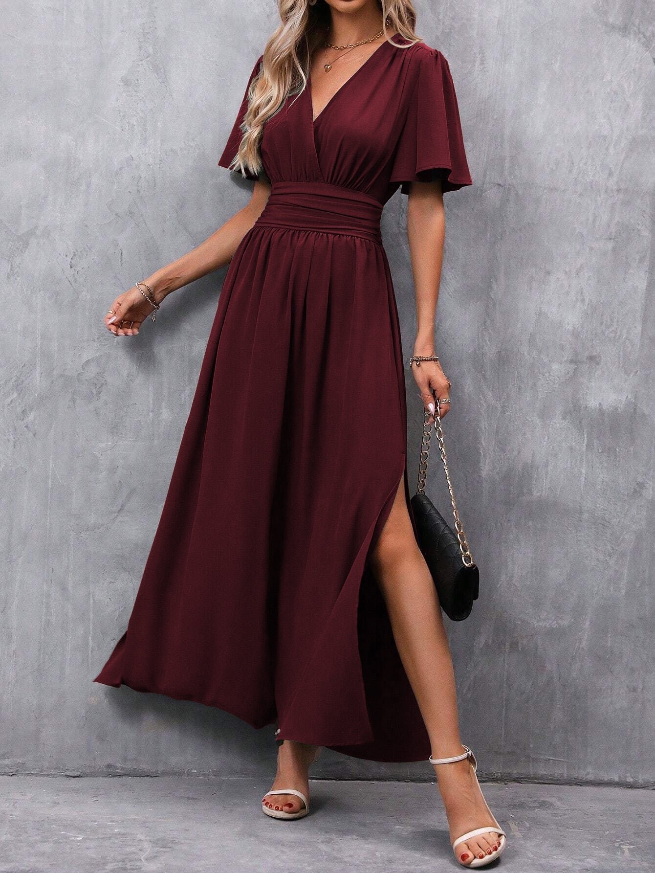 Eterna - Vestido Maxi Elegante Negro