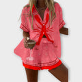Beatriz - Conjunto Ligero Rosa Langostas