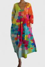 Ana - Vestido Fluido con Estampado