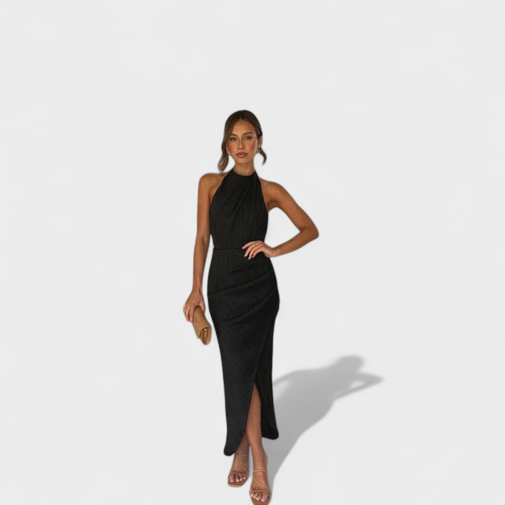 Camila - Vestido largo con pliegues