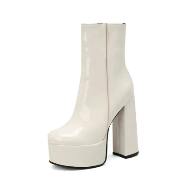 Carina - Botas con plataforma super alta con encanto y confianza