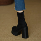 Olga - Botas con estilo moderno y la comodidad del ante