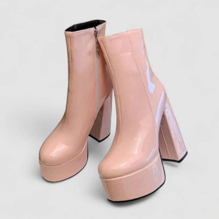 Carina - Botas con plataforma super alta con encanto y confianza