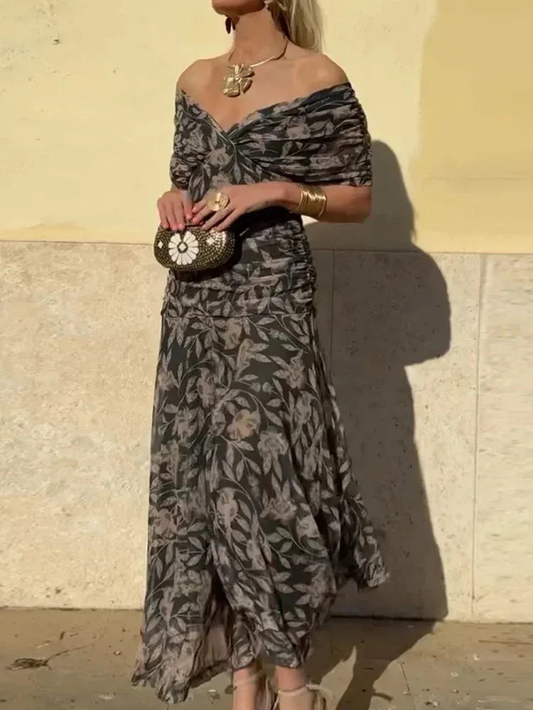 Luana - Vestido elegante con escote en V