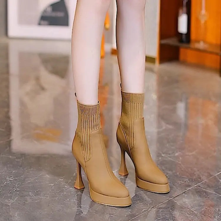 Eugénia - Botas con plataforma, Confort y Elegancia Femenina