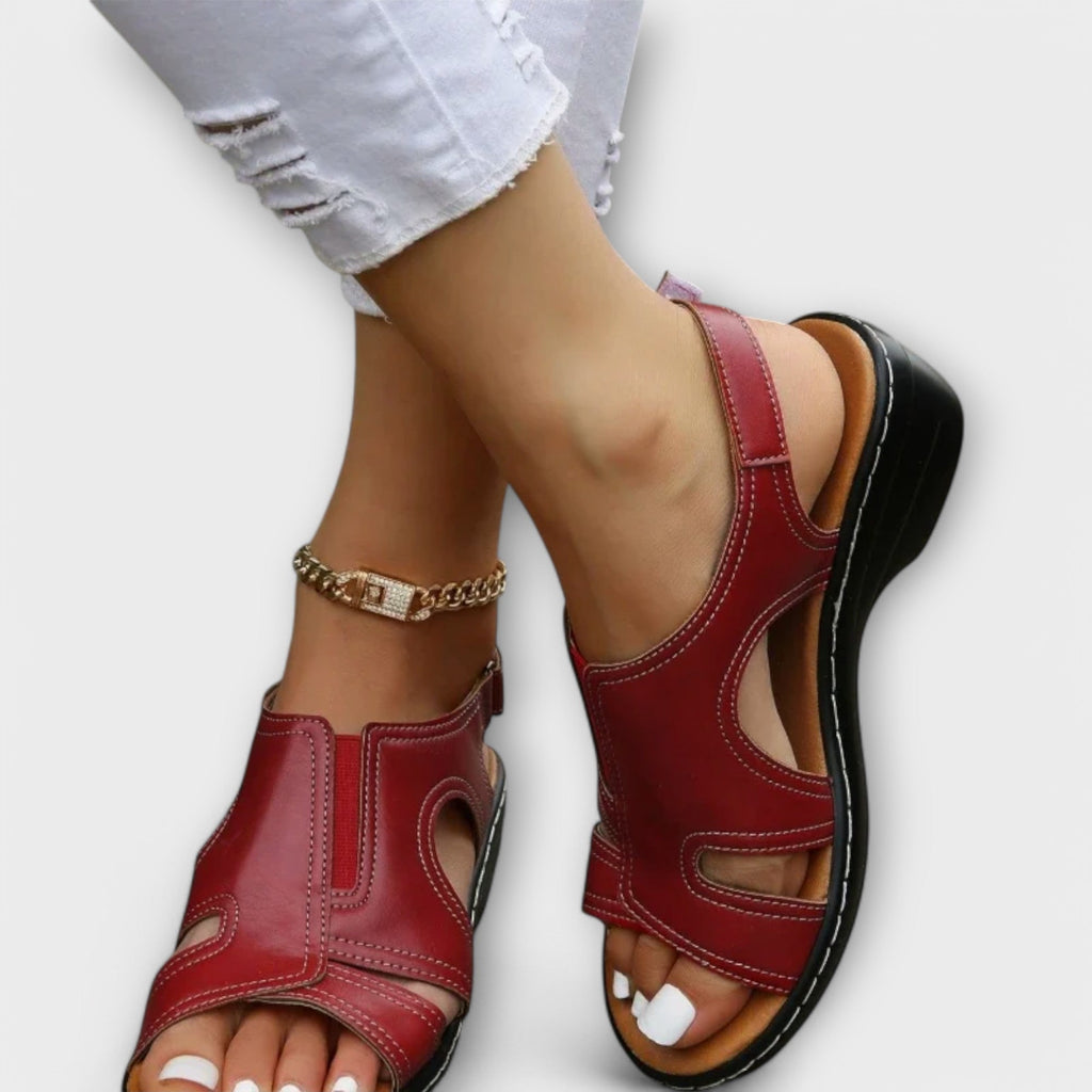 Cristina - Sandalias con Tacón Confortable
