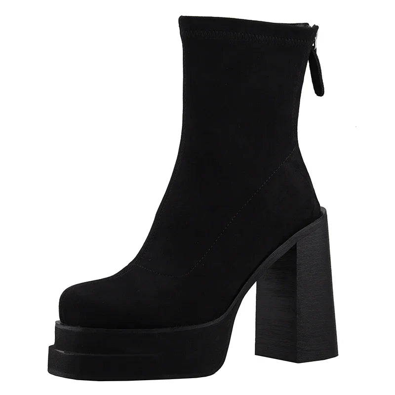Olga - Botas con estilo moderno y la comodidad del ante