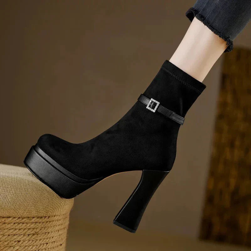 Janete - Botas de plataforma de lujo con comodidad y estilo en cada paso