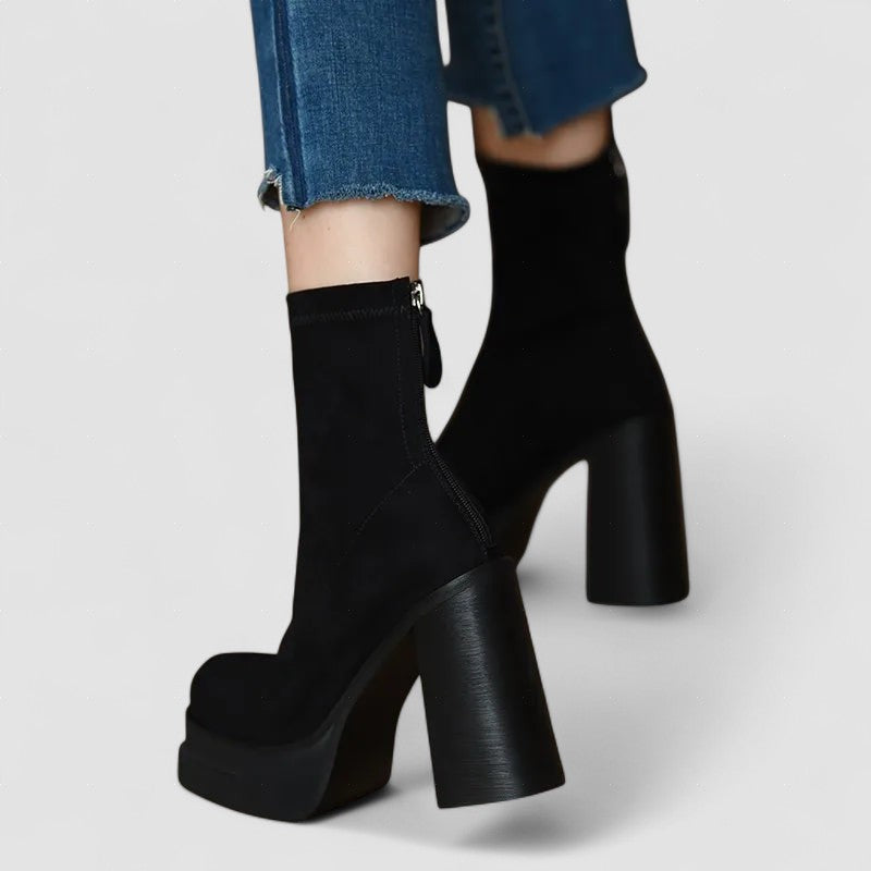 Olga - Botas con estilo moderno y la comodidad del ante