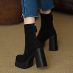 Olga - Botas con estilo moderno y la comodidad del ante