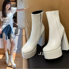 Carina - Botas con plataforma super alta con encanto y confianza