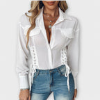 Natália - Blusa de manga larga