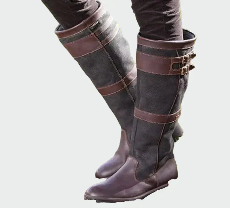 Botas de cuero retro