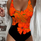 Lucy - Elegante traje de baño de una pieza con diseño floral