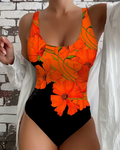 Lucy - Elegante traje de baño de una pieza con diseño floral