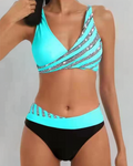 Mona - Bikini con Estampado en Tonos Cálidos