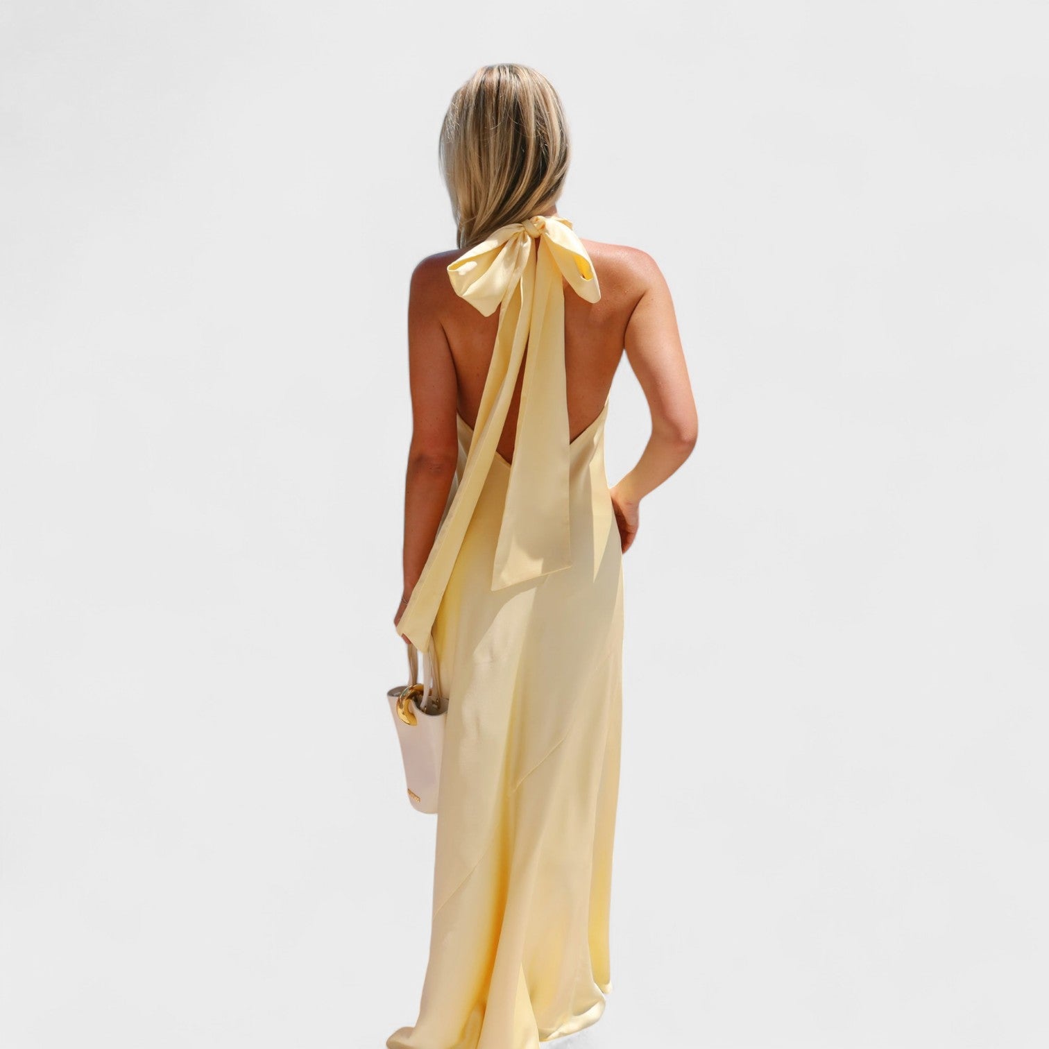Martina - Vestido con lazo de satén