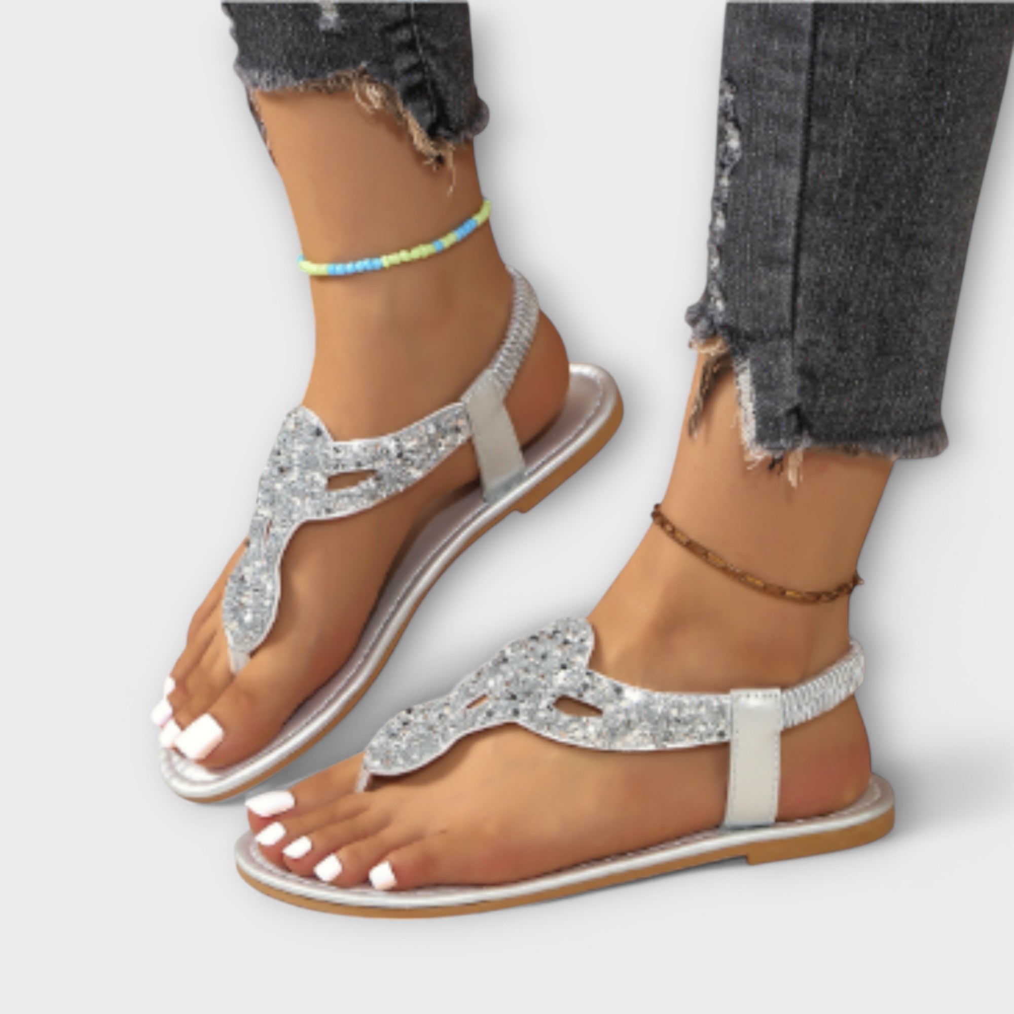 Clara - Sandalias con Cristales