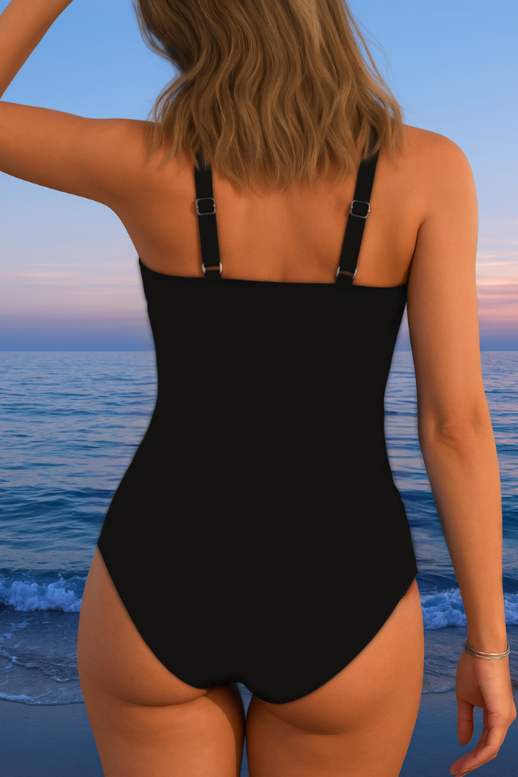 Elegante Bañador con Vibrante Estampado