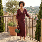 Matilde - Conjunto Vestido y Camiseta de Punto