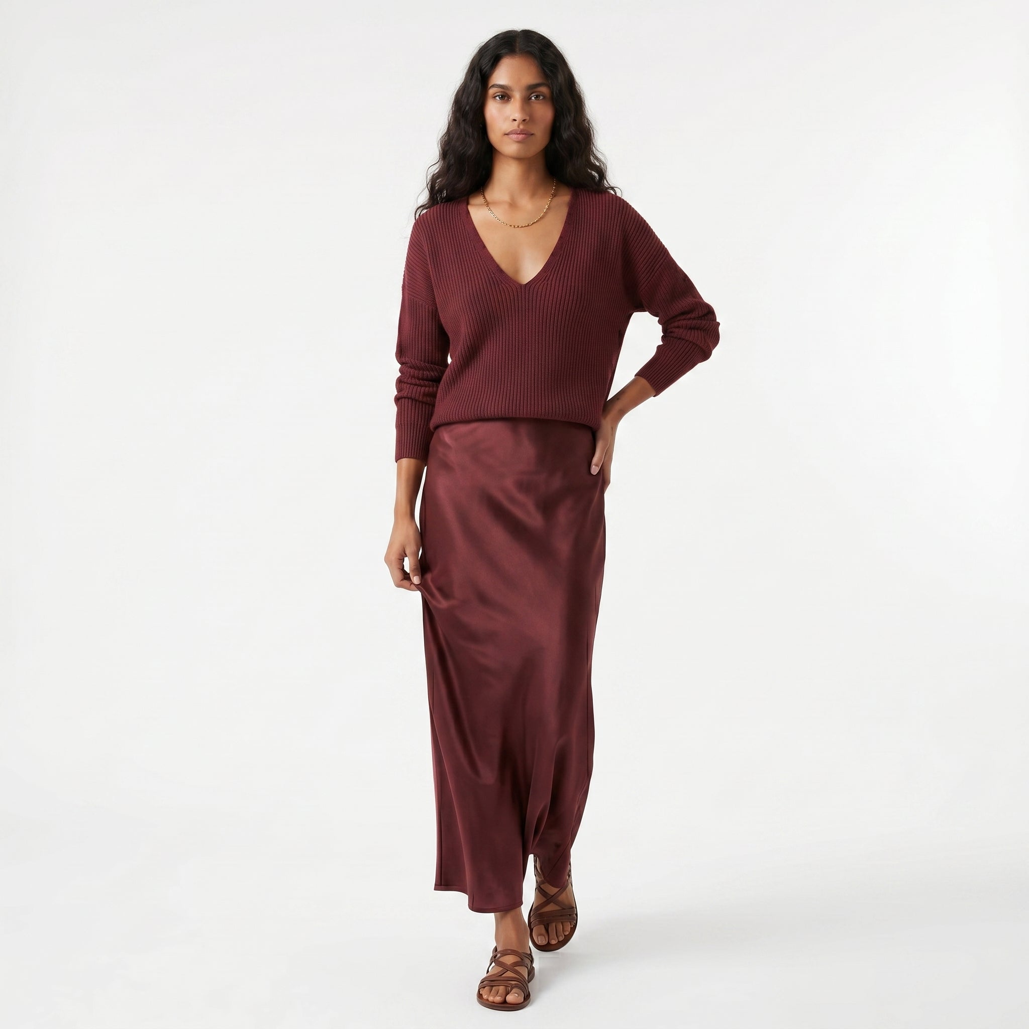 Matilde - Conjunto Vestido y Camiseta de Punto