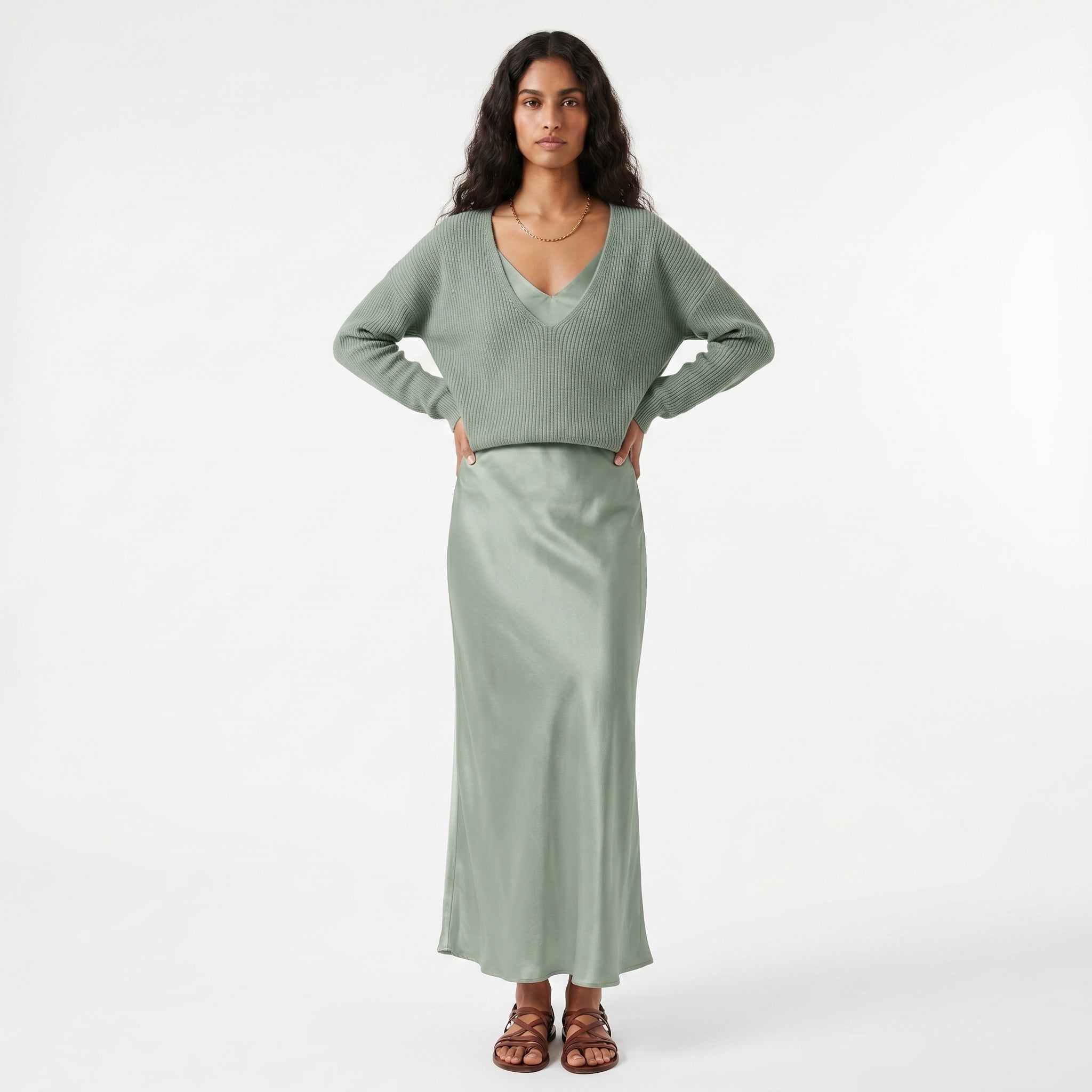Matilde - Conjunto Vestido y Camiseta de Punto