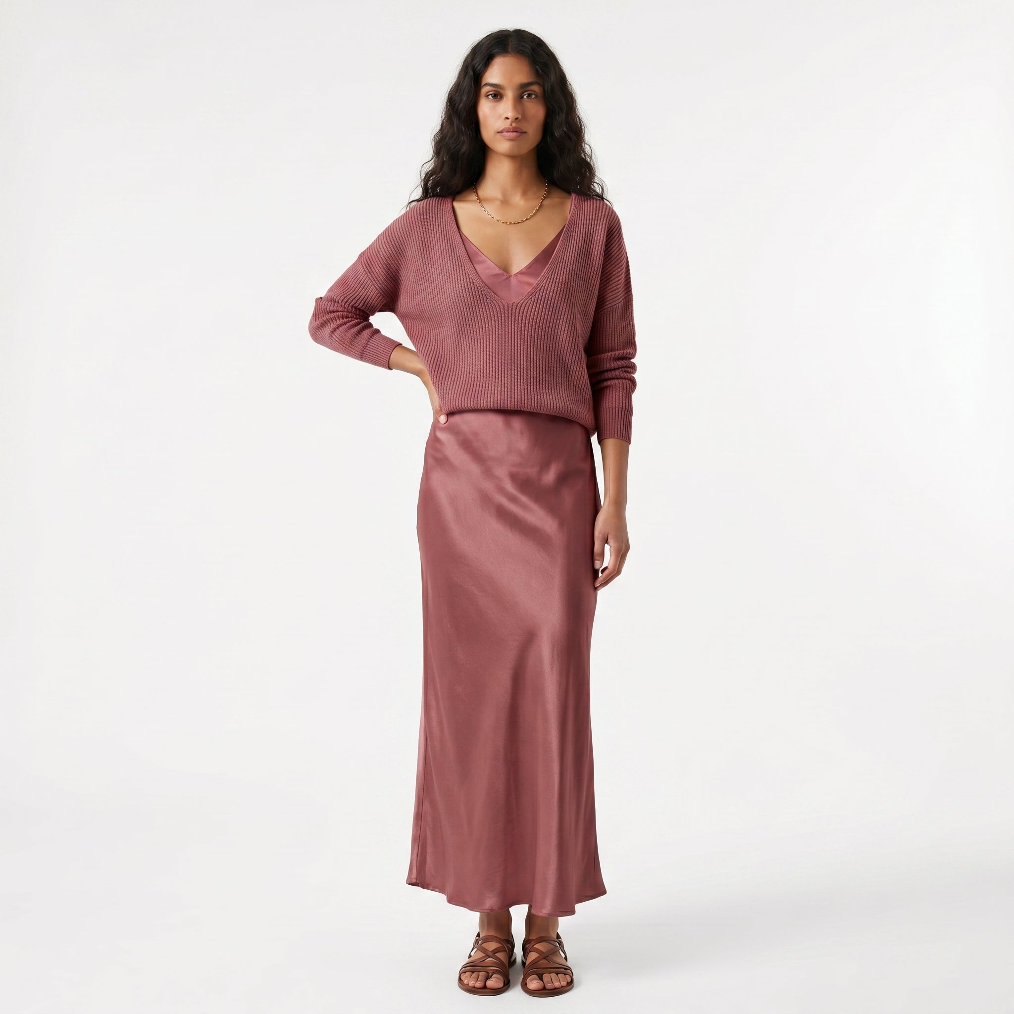 Matilde - Conjunto Vestido y Camiseta de Punto