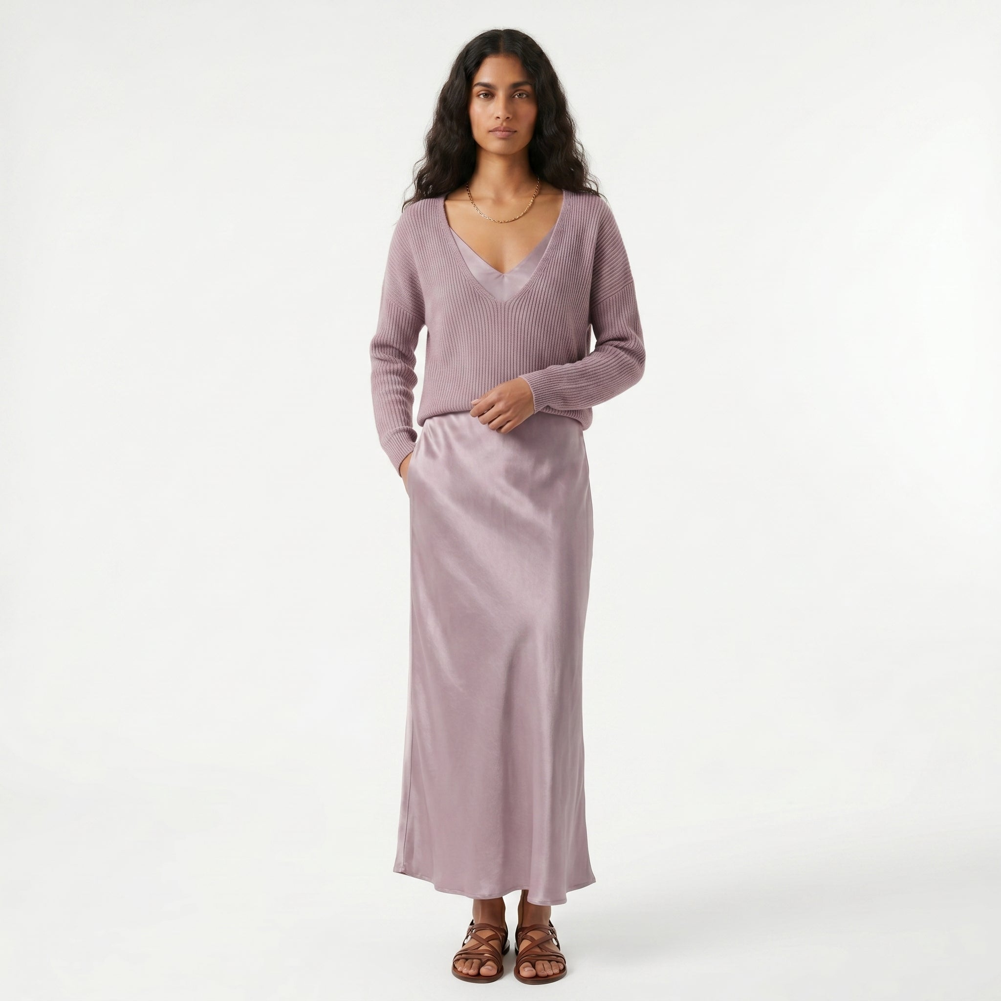 Matilde - Conjunto Vestido y Camiseta de Punto