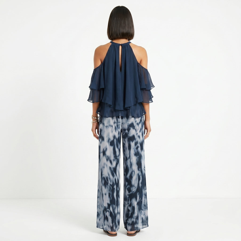 Francisca - Conjunto Halter y Pantalones Fluidos