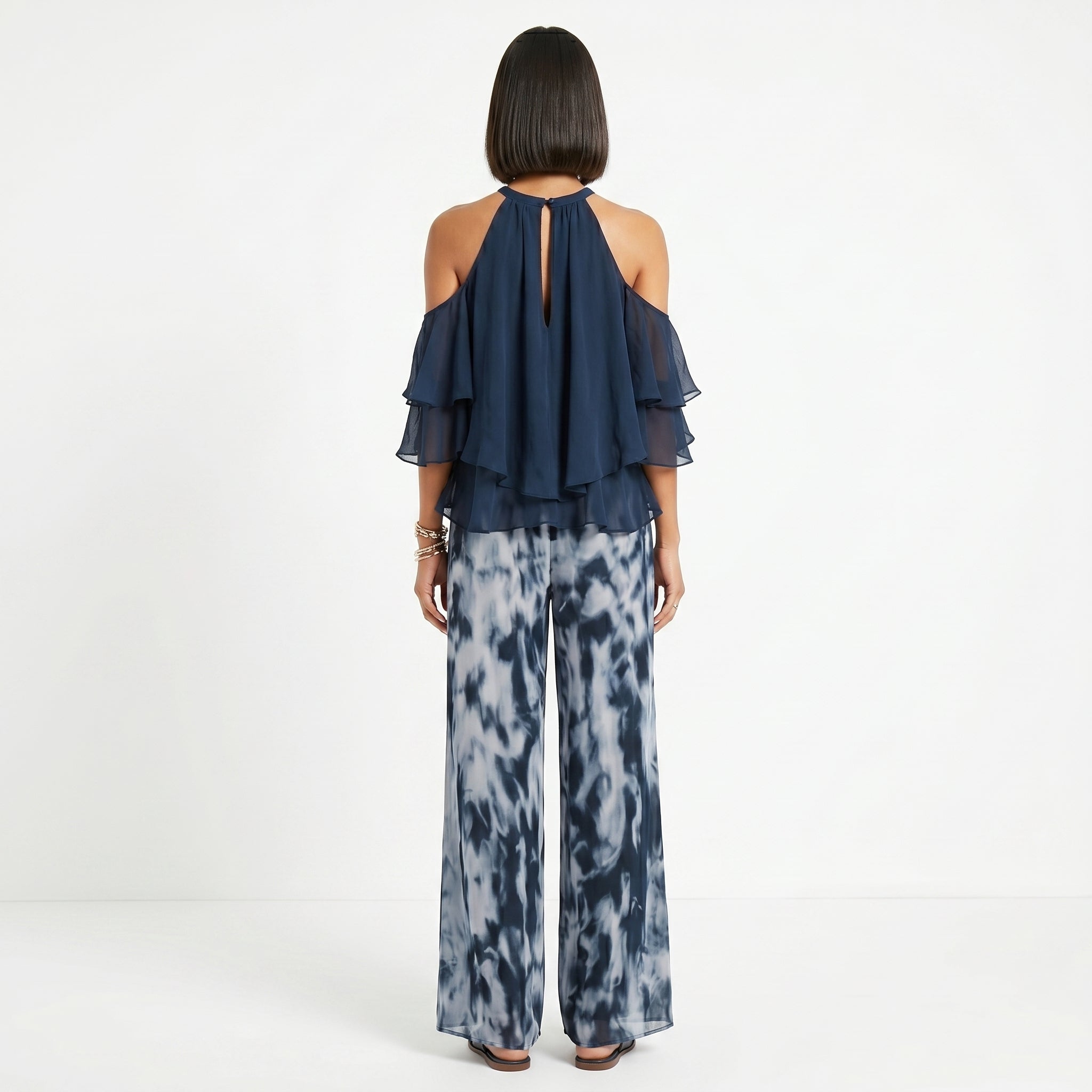 Francisca - Conjunto Halter y Pantalones Fluidos