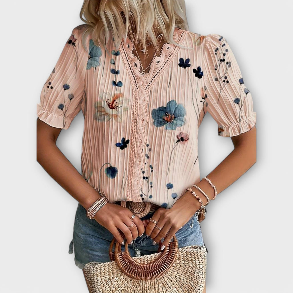 Emília - Blusa con escote en V