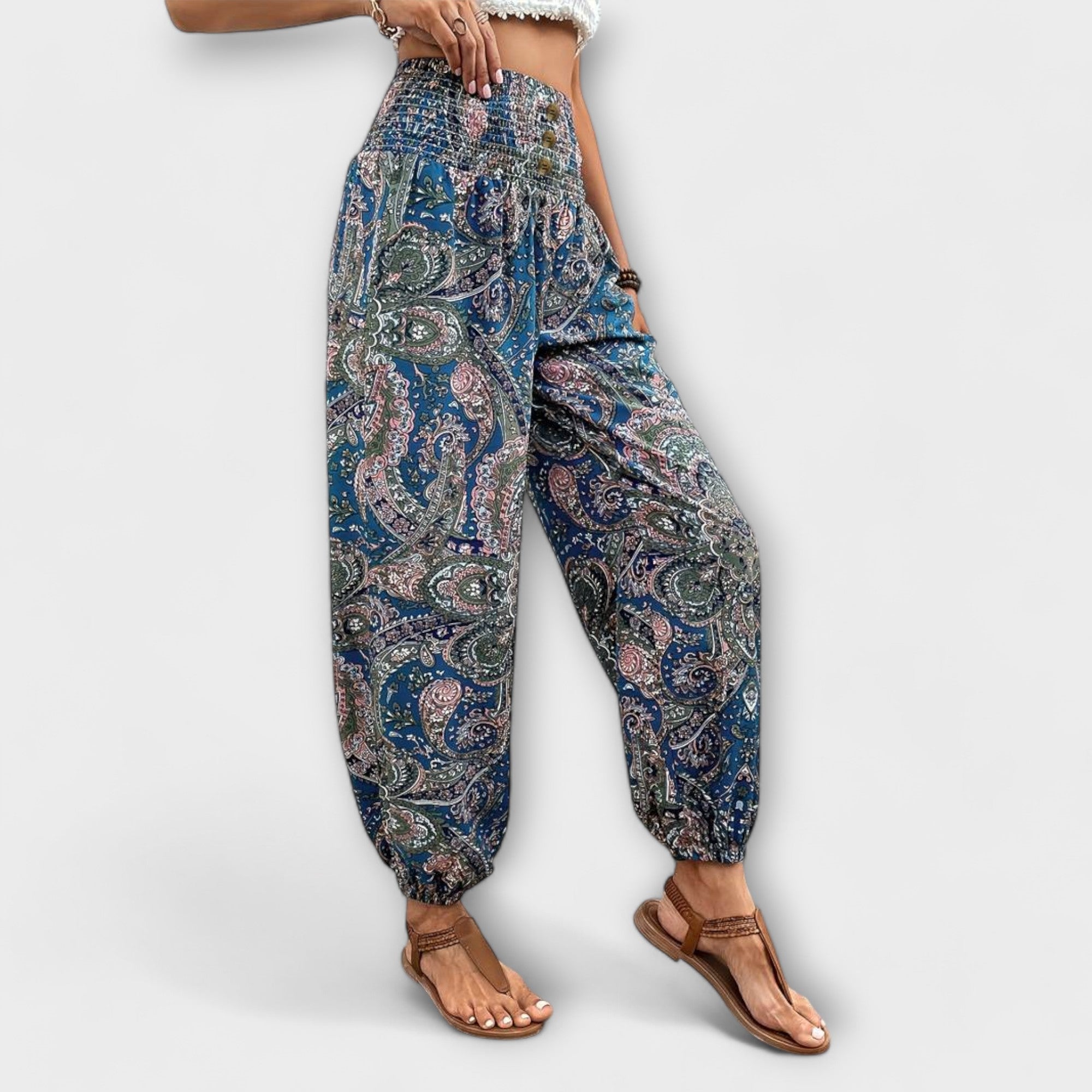 Scarlett - Pantalones con gráficos étnicos