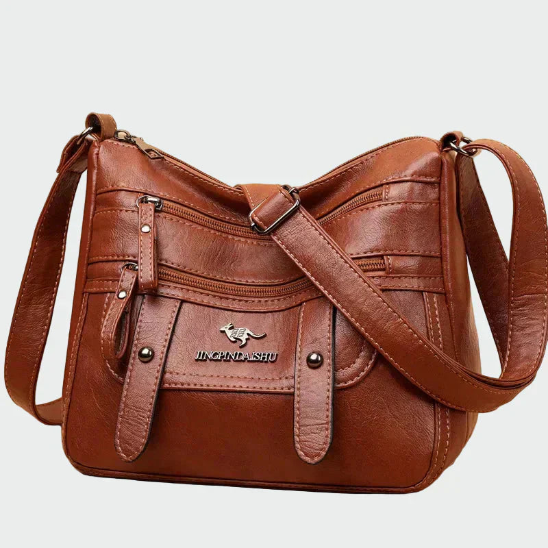 Elegante bolsa de cuero