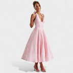 Efi - Vestido midi texturizado