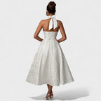 Efi - Vestido midi texturizado