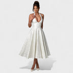 Efi - Vestido midi texturizado
