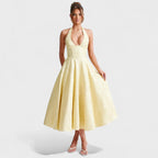 Efi - Vestido midi texturizado