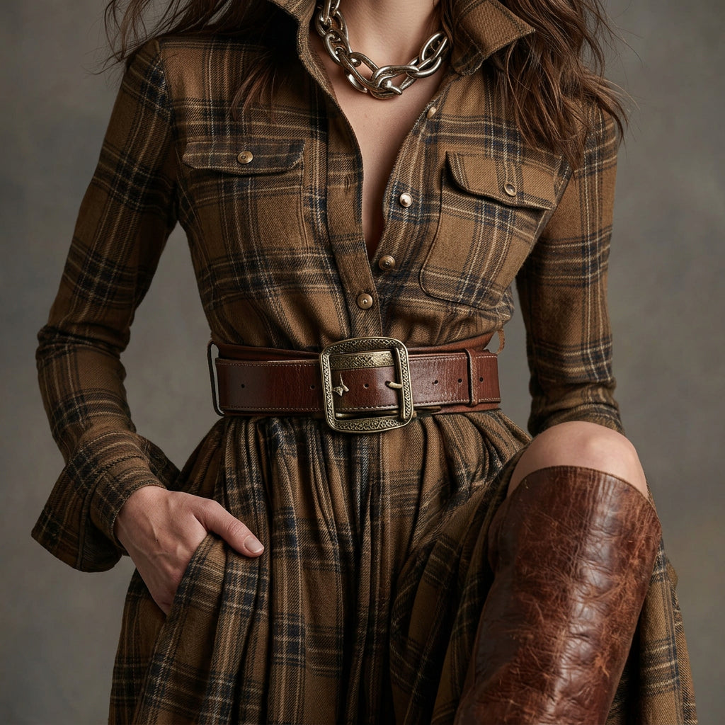 Mariana - Vestido de Camisa con Cinturón