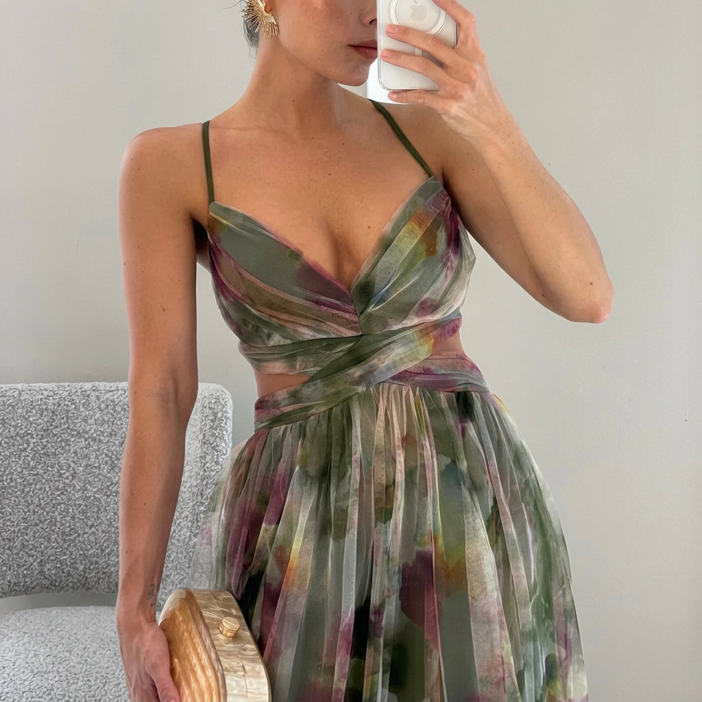 Margarida - Vestido Maxi con Estampado Floral