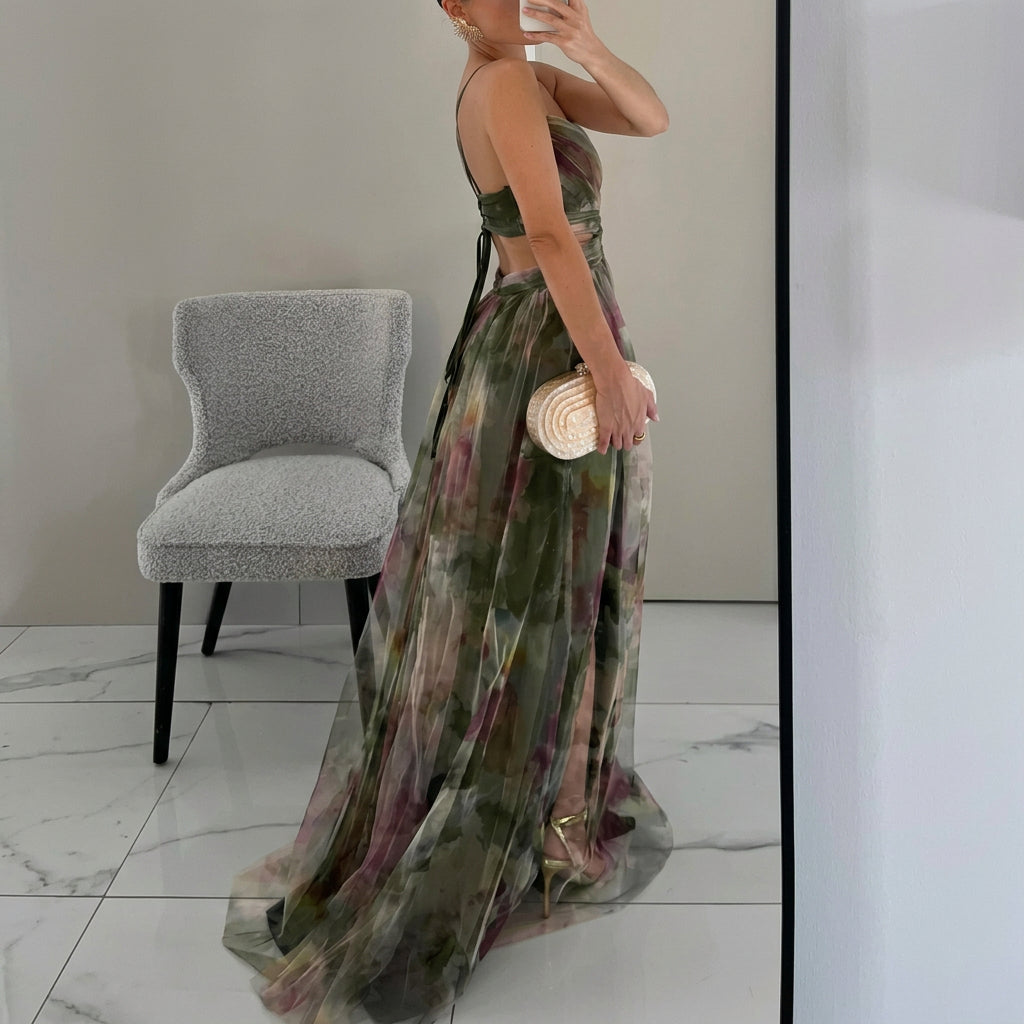 Margarida - Vestido Maxi con Estampado Floral