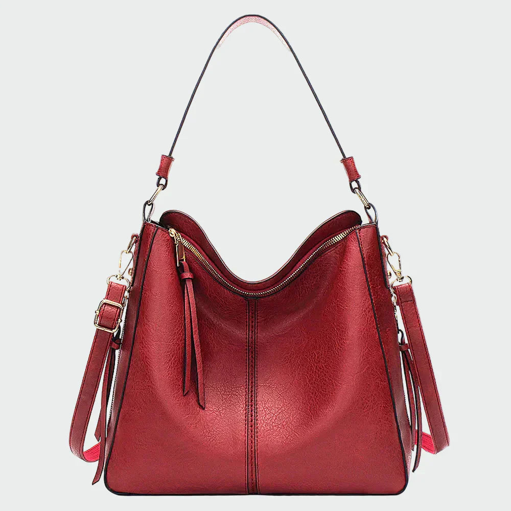 Bolso hobo de cuero clásico